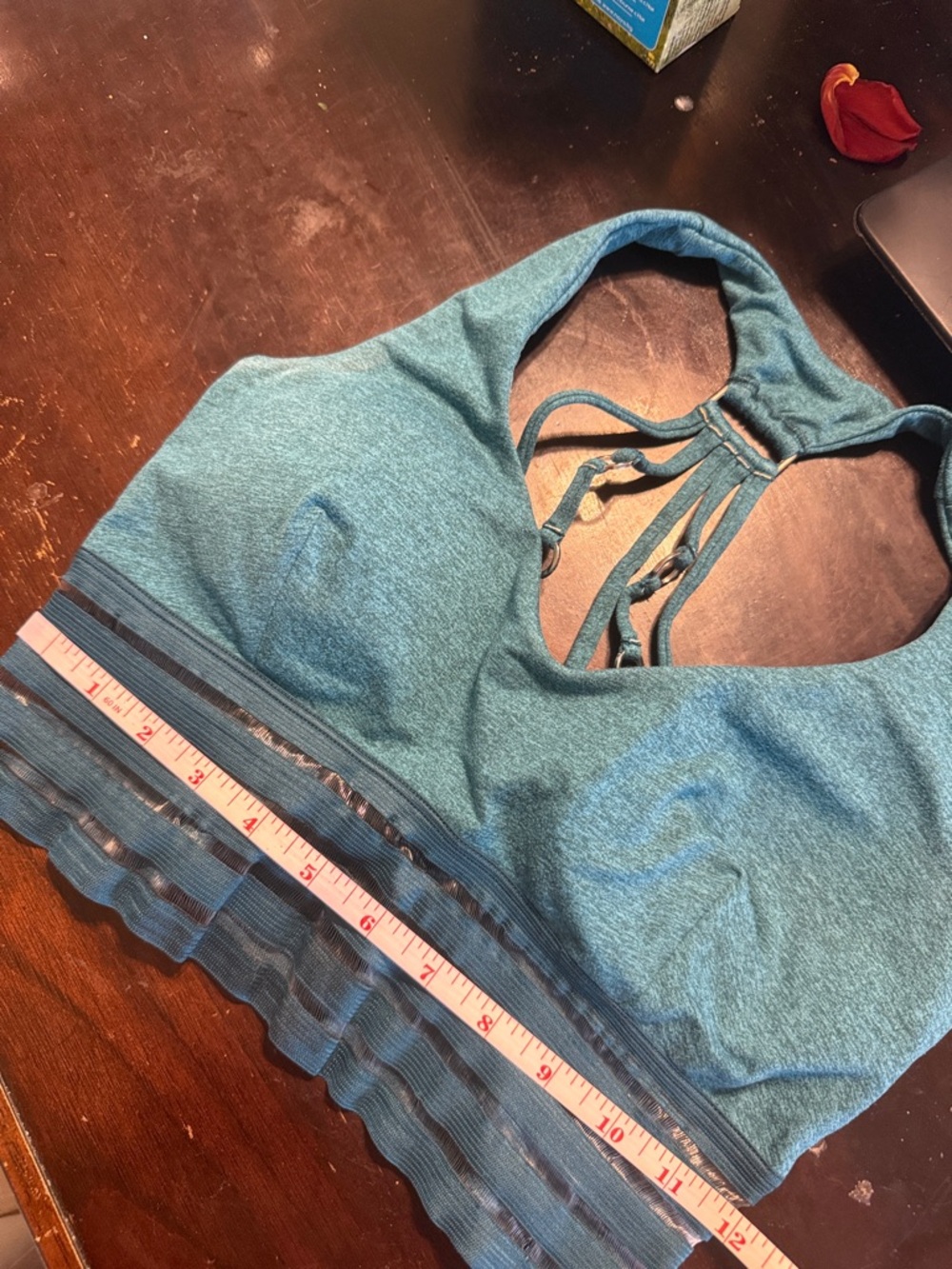 Bombshell Sportswear Teal Statement Bra - Size M - Picture 5 of 5